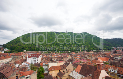 Panoramic view of Brasov city