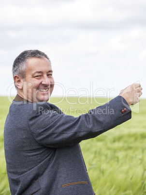 Farmer on his farm