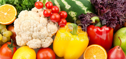 colorful background of fruits and vegetables colorful background of fruits and vegetables