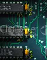 electronic circuit board with processor
