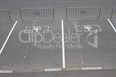 Parking for disabled guests