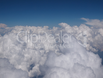 Clouds on Alps