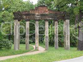 Sieben Saeulen ruins in Dessau Germany