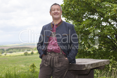 Farmer on his farm