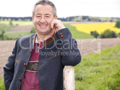 Farmer on his farm