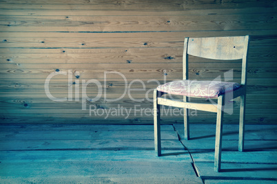 Chair in vintage interior