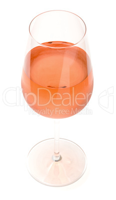 Wineglass With Pink Wine