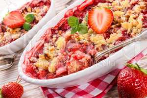 Strawberry Crumble