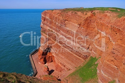 Helgoland lange Anna Brutgebiet Möwen und Tölpel