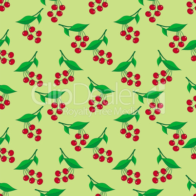 Seamless pattern with ripe berries