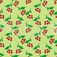 Seamless pattern with ripe berries