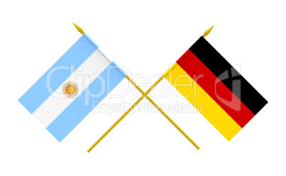 Flags, Argentina and Germany