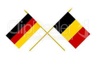 Flags, Belgium and Germany