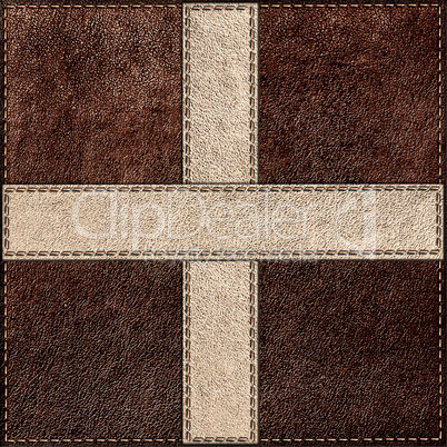 Combined stitched leather background