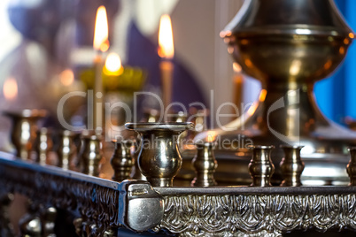 Candlesticks in church