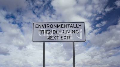 Environmentally Friendly Living Sign Timelapse