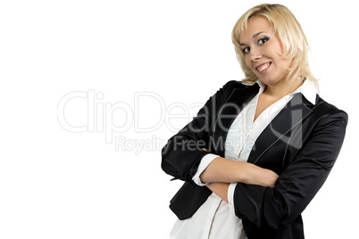 Portrait of businesswoman in suit