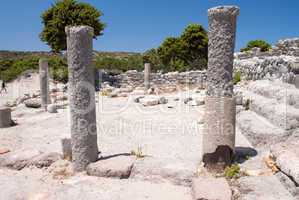 Ancient ruins of Agio Stefanos in Kos, Greece