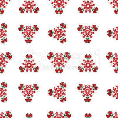 Seamless abstract floral pattern