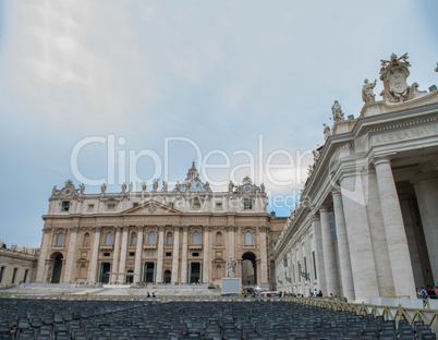 Vatican City. St Peter Basilica and Square