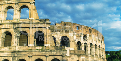 Rome. The Colosseum at dusk