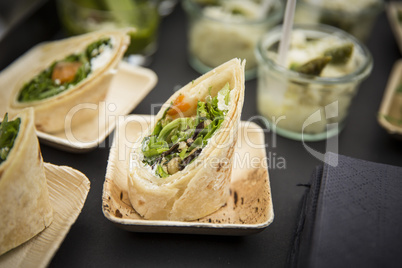 Wrap Catering gesundes Fast Food