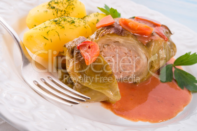 baked cabbage rolls