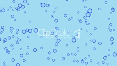 Beautiful blue background with bubbles