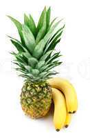 pineapple and bananas
