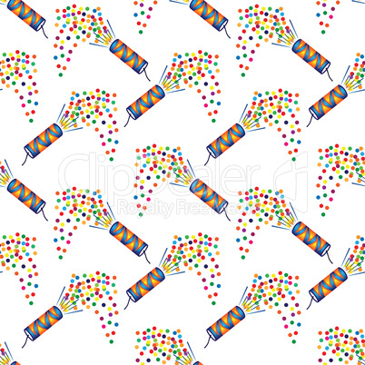 Seamless pattern with christmas crackers