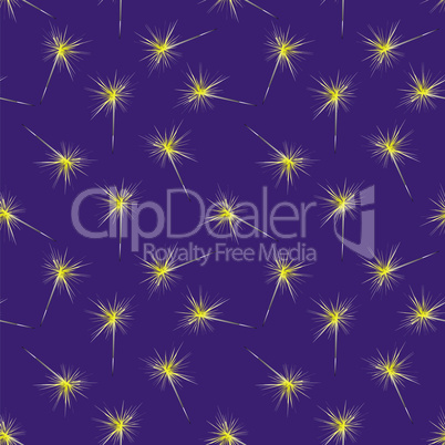 Seamless pattern with christmas sparklers
