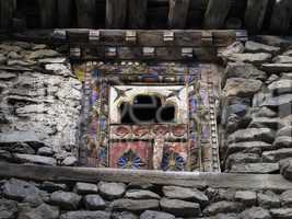 Carved antique window