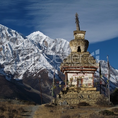 Stupa and Gangapurna