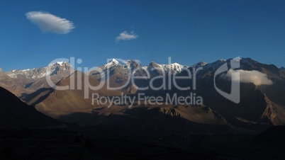 Evening scene in the Lower Mustang Region, Nepal