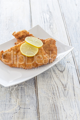 Schnitzel on a Plate