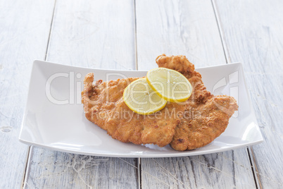 Schnitzel on a Plate
