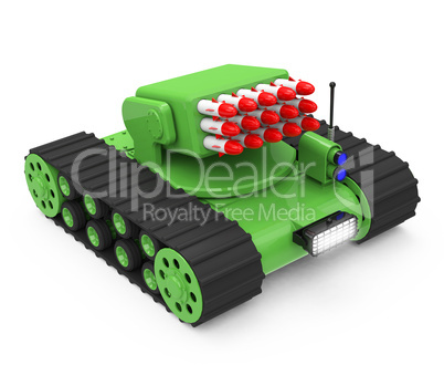 tank with rockets