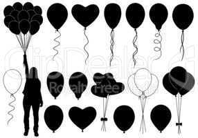 Set Of Different Balloons