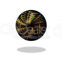 Abstract Dark Fractal Globe