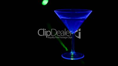 Cocktail under UV light