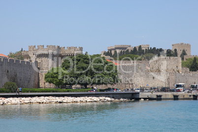 Blick auf die Altstadt von Rhodos