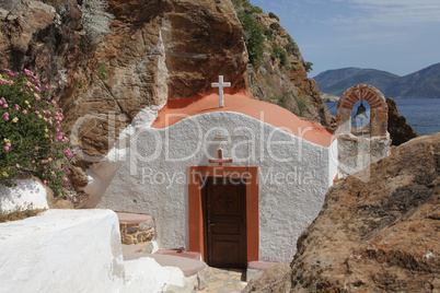 Felsenkirche auf der griechischen Insel Leros