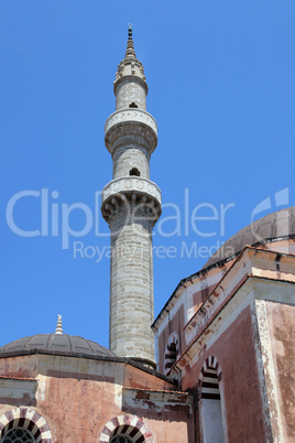 Minarett der Suleiman Moschee, Rhodos