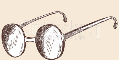 Glasses sketch.