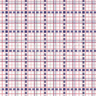 Seamless mesh pattern in blue and red