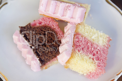 Neapolitan Cake Slices