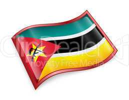 Mozambique Flag Icon.