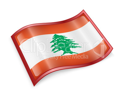 Lebanese Flag icon.