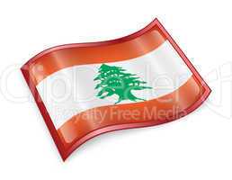 Lebanese Flag icon.
