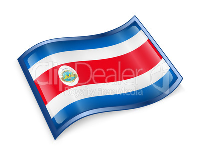 Costa Rica flag icon.